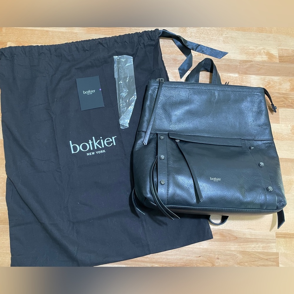 Botkier Noho Leather Backpack Black